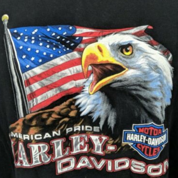 03 Harley Davidson Eagle Big Moose Portland Shirt - Picture 1 of 6